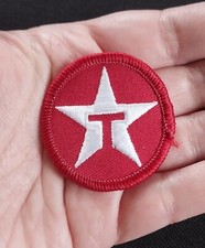 Vintage TEXACO GAS & OIL INDUSTRY Star Gas Station Advertising Patch 1.5"