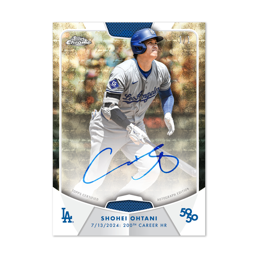 2024 Topps 50/50: Shohei Ohtani - 1 Pack Factory Sealed -Free 