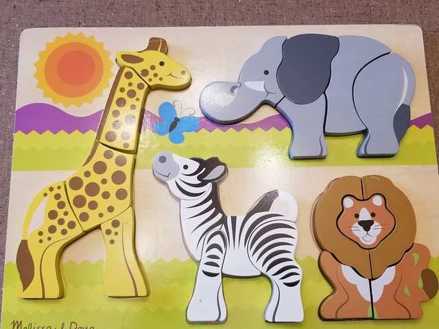 Melissa & Doug Safari Wooden Chunky Jigsaw Puzzle (20 pcs) | eBay
