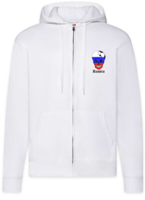 Russia Football Comet Zipper Hoodie Russische Soccer Flagge Fußball Russland