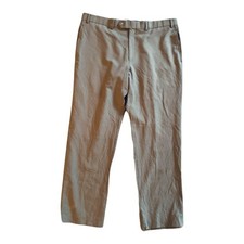 Lauren Ralph Lauren Mens 38x30 Tan Wool Dress Pants Total Comfort Flat Front