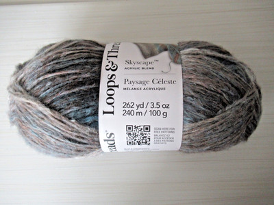 Loops and Threads Skyscape.  Blue and Cream Multi