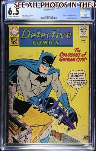 Detective Comics #292 CGC 6.5 Graded DC JUNE 1961 Batman Batwoman (HG)