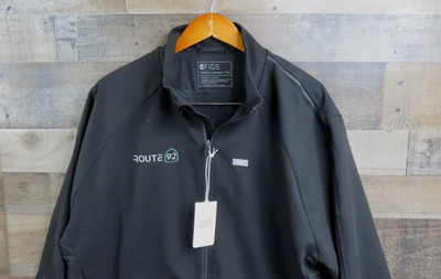 FIGS Cobaki Scrub Jacket Mens 2XL Black Softshell Full Zip Technical Collection