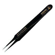 Image of Bernstein SMD Tweezers 110mm Straight Very Sharply Pointed ESD