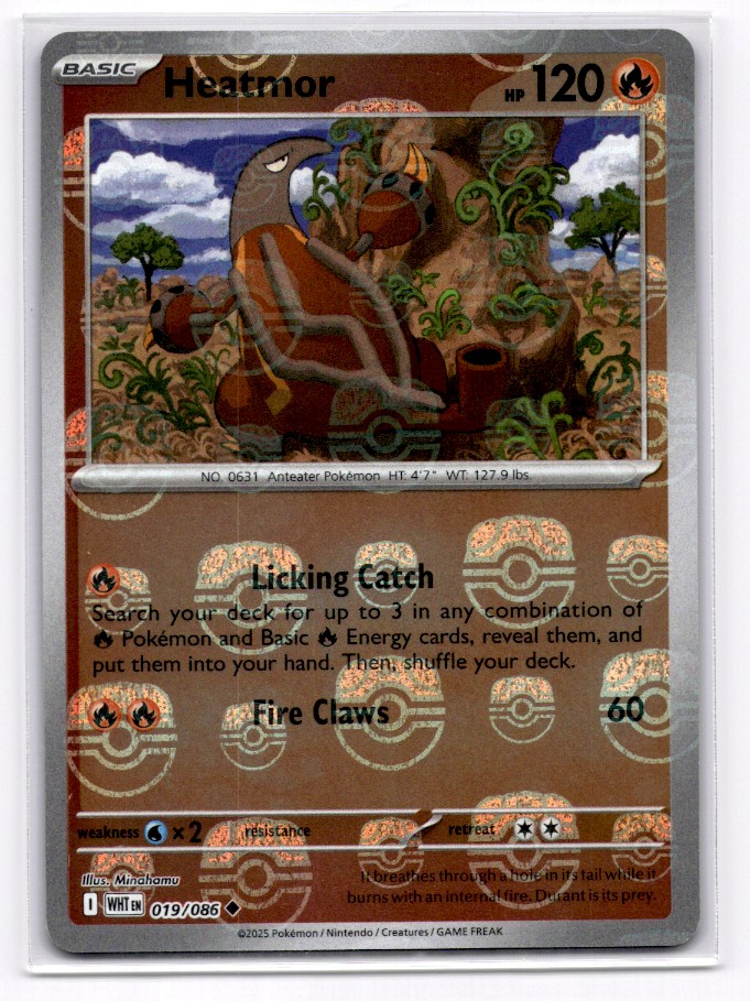 Heatmor (Master Ball Pattern) SV: White Flare - Pokemon NM 019/086