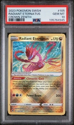 2023 Pokemon SWSH Radiant Eternatus Crown Zenith #105 PSA 10