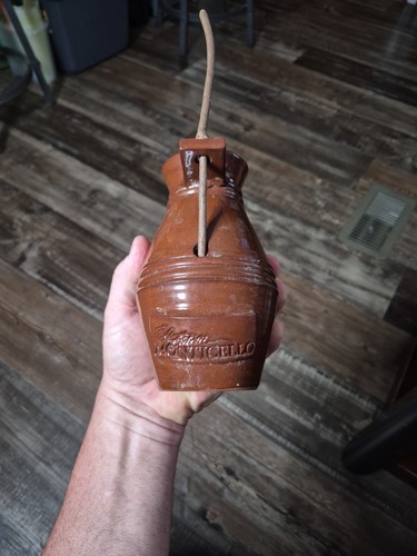 Bird Bottle Redware Handmade USA Monticello Traditional Birdhouse Earthenware.