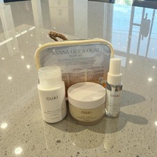OUAI St. Barts Travel Kit Cleanser, Creme, Mist