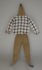 DKNY boys Size 12 Flannel Hoodie Sweatpants Set Cozy Fleece Sweatsuit Loungewear