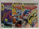 LOT OF 3 1979 AMAZING SPIDER-MAN COMICS..VOL.1.NO.193,195,196.MARVEL..BLACK CAT!