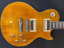 Harley Benton SC-550 II  PAF Paradise Amber Flame LP w/ SS Frets + Graphite Nut