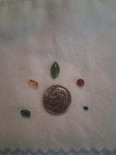 Lot of 5 Untested Loose Gemstones Various Sizes Shapes