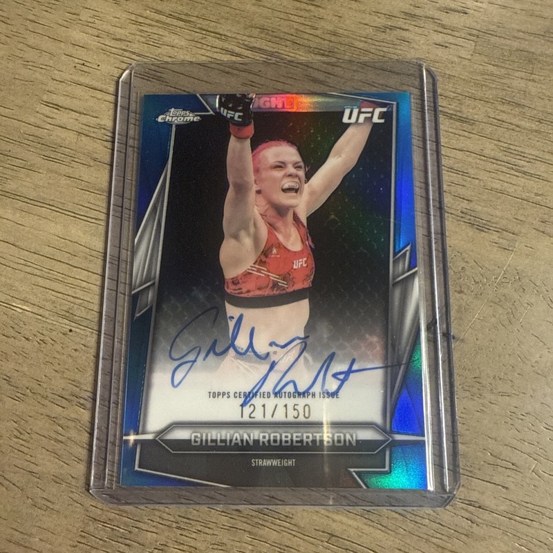 2026 Topps Chrome UFC Gillian Robertson Auto Autograph Blue Refractor #/150