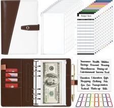 Onlyesh Budget Binder with Zipper Envelopes,Cash Envelopes for Budgeting,Money O