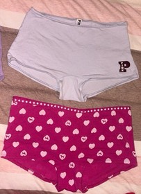 Lot of 9 pairs of vs pink women's underwear panties