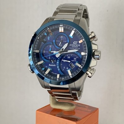 Casio Men's 'Edifice Solar Bluetooth ￼S.Steel Bracelet Watch,Model: EQB-501D