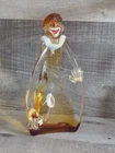 Vintage Italian Murano Glass Venetian JICO Glass Clown 10" Figurine Circus 80.1