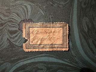 Maucherit Hettstadt Harz Mineralien Alter Zettel Schön Selten Mineraliensammlung