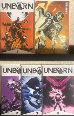 Unborn Comic Lot of (5) Complete Series Indie Comic Books Source Point Press