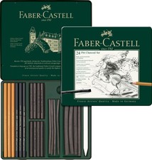 Faber-Castell 24 Piece Pitt Charcoal Set: Sketch, Shade, Detail Art