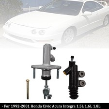 Clutch Master + Slave Cylinder Kit Fit For Honda Civic DEL SOL Acura Integra D16