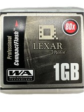 LEXAR PROFESSIONAL 1GB COMPACT FLASH MEMORY CARD 80X SPEED UK SELLER 50 