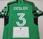 Austin FC MIKKEL DESLER Signed Match Used Soccer Jersey 2024 Season KELLY