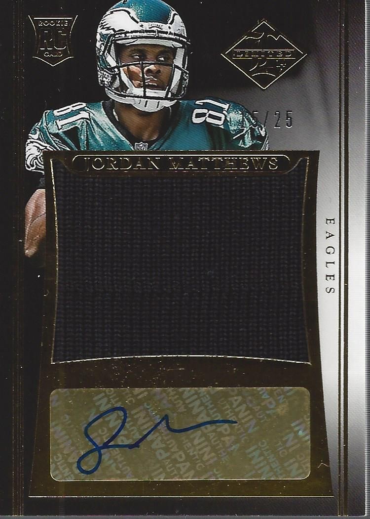 Jordan Matthews Panini Limited Rookie Jersey #RJJO Autograph