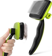 Self-Cleaning Gentle Shedding Undercoat Grooming Pet Brush All Hair Types