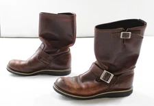 Red Wing Shoes Men's 2970 Leather Engineer Boots JL3 Brown Size US:9 UK:8