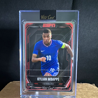 Kylian Mbappe 36/50 2026 Wild Card ESPN National Exclusive France Soccer