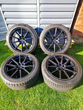 VW Transporter T5 T6 ALUWERKS 275/40 ZR19 Black Gloss Alloys Wheels X4