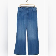 NYDJ Women's High-Rise Teresa Wide Leg Hollywood Waistband In Corfu Size 10 NWT