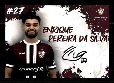 Enrique Pereira da Silva Autograph Card BFC Dynamo Berlin 2025-26 Original Sign