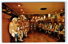 Vintage Henry's Reno Nevada Hand-Carved Life-Size Slot Machines Postcard