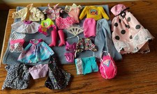 Vintage Barbie Clothing Lot Of 23, Some Homemade, 1 For Another Doll, Pink Boots
