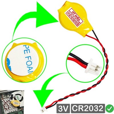 CMOS Batterie CR2032 Knopfzellen mit Stecker kabel für Medion Erazer Crawler E30