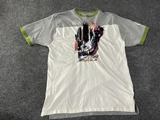 Harlem Globetrotters Shirt Mens Large Gray White Basketball FUBU Platinum Tee
