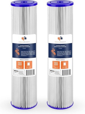 Aquaboon 1 Micron Whole House Pleated Sediment Water Filter Cartridge 20x4.5... 