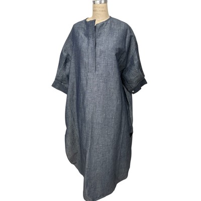 NEW We-Ar4 Oversized Kaftan Dress Deadstock Cotton Linen Sustainable Fabric