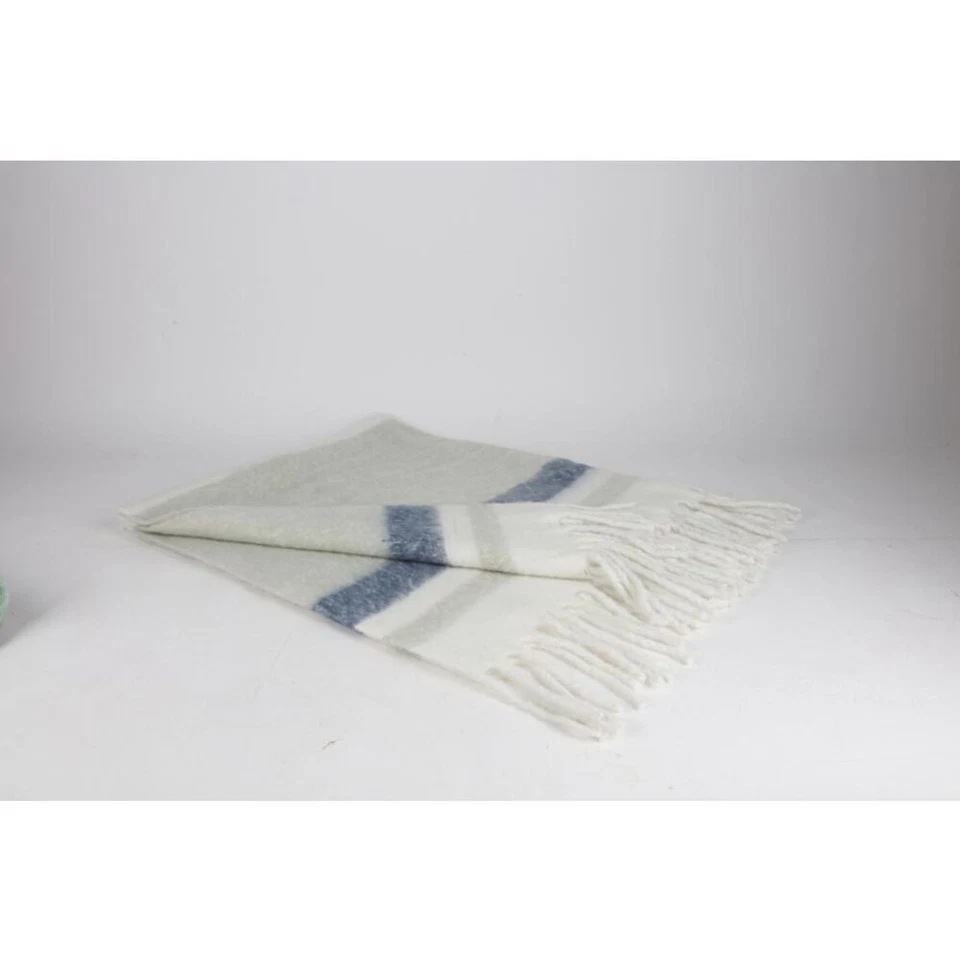 15x BURI Kuscheldecke 130x150cm Fransen Tages Couch Sofa Dekoration Bettüberwurf - Bild 4 von 4