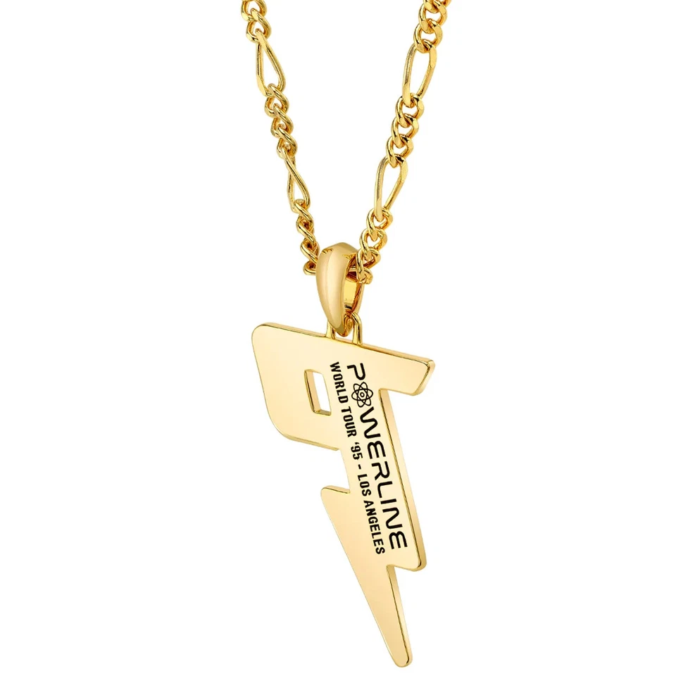 A Goofy Movie Powerline World Tour Bolt Necklace Pendant Charm + Chain Disney - Image 2 of 2