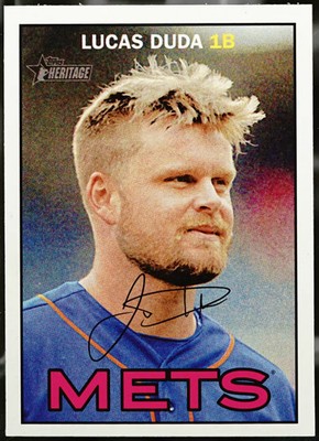 2016 Topps Heritage #249 Lucas Duda Baseball NM