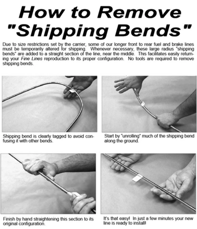 Intermediate Brake Line Fits Chevrolet V30 87-91 Long Bed Crew Cab TIN8601OM - Imagem 2 de 2