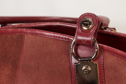 Bolso de mano grande cuero TANNER KROLLE color Burdeos - Imagen 11 de 22