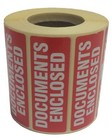 Documents Enclosed Printed Parcel Labels - Postage Stickers - Self Adhesive