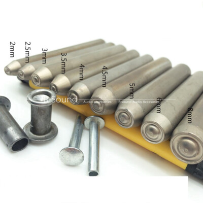 1PCS  Punch Semi-tubular Rivet Crimping Mold Hardened Rivet Flanging White steel