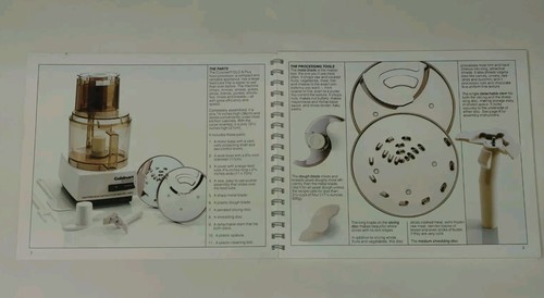 1984 Vintage Cuisinart DLC-8 Plus Küchenmaschine Bedienungsanleitung - Bild 2 von 3