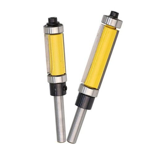 Carbide Router Bits 1/4" Shank Pattern Flush Trim Bit with Top & Bottom Bearing - Picture 13 of 13